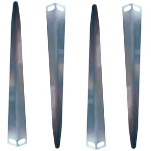 TENT PEGS, HEAVY DUTY 1.5mm STAINLESS STEEL AWNING MARQUEE PEGS 250mm 10in (4PK) - Picture 1 of 4