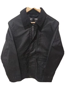 Mens Filson Cover Cloth Mile Marker Black Jacket Coat New with Tags XS X Small - Picture 1 of 9
