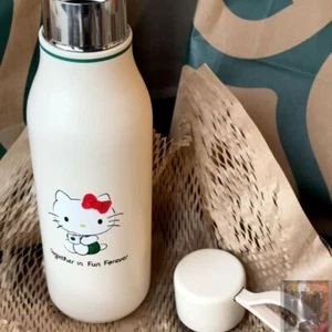 Starbucks X HELLO KITTY 20oz STAINLESS STEEL WATER BOTTLE NEW BOXED Cup Tumbler - Picture 1 of 6