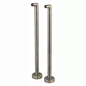 Bath Tap Legs Return Elbows Freestanding Traditional Antique Brass ENKI P22 - Picture 1 of 2