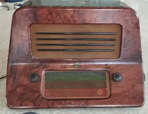 ANNI 30/40 - PHONOLA RADIO ANTICA - STILE MOD.251 IN RADICA - VEDI FOTO - Foto 1 di 11