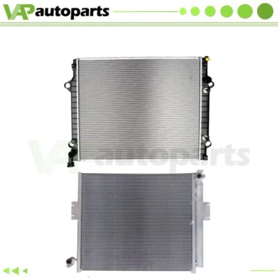 For 2005-2011 Toyota Tacoma 2.7L Aluminium Radiator & Condenser Cooling Assembly - Image 1 of 4