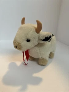 Vintage JERRY ELSNER Cow Plush Stuffed Animal Toy -Moo Rattle - Picture 1 of 5
