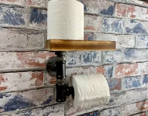 Industrial Style Pipework Toilet Roll Holder | Loft Living | Steampunk Furniture - Picture 1 of 11