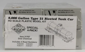 Proto 2000 HO #21767 Dow Chemical Tank Car Set,  4 Cars Factory Sealed Package - Picture 1 of 3