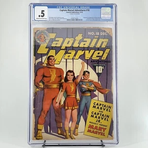 Captain Marvel Adventures #18 CGC 0.5 (1942) -1st App & Origin Mary Marvel - Picture 1 of 2