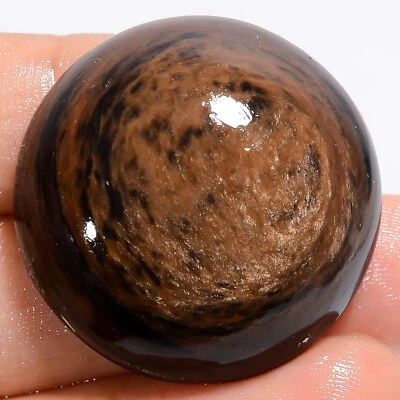 Piedra preciosa redonda de obsidiana arco iris dorado natural 64 quilates 30X30X10 mm EE48287 Foto 1 de 2