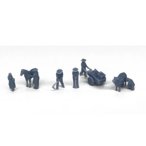 Outland Models modellino ferroviario agricoltore contadino set di figure scala Z 1:220 - Foto 1 di 2