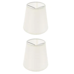 2 Pieces Fabric Lampshade Small Elegant Ceiling Light Fixture Cover - Picture 1 of 12