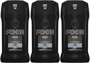 Axe Black Antiperspirant Deodorant Stick 48 Hour Freshness Pack of 3 - Picture 1 of 1
