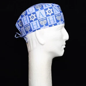 Hanukkah Religious Theme Scrub Hat - Picture 1 of 1
