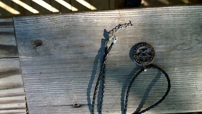 银顶峰吊坠皮绳哥特巫术五角星复古 T8-1 — 第 1/3 张图片