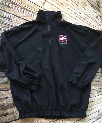 Martha's Vineyard American Yachts Lightweight Black Sailing Half Zip Pullover L - Image 1 of 4