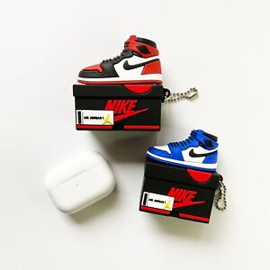 Jordan 1 Bred Toe & Royal AirPods Case for AirPods 1 & Pro