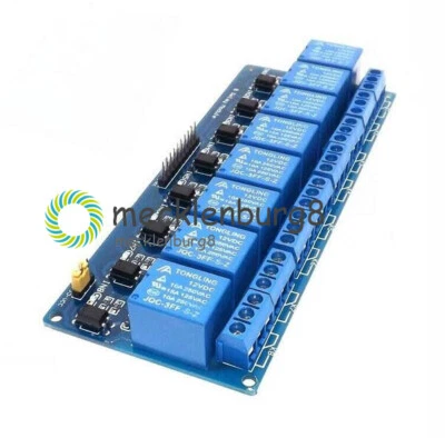New 8-Kanal Relais Modul 12V Optokoppler 8-Channel Relay for Arduino - Bild 1 von 4