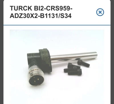 TURCK B/2-CRS959-ADZ30X2-B1131/S34 Proximity Sensor (4274093) 20-250 VAC - Image 1 of 4