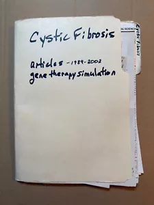 Resources for Home Schooling- Cystic Fibrosis folder of articles from 1989-2002 - Picture 1 of 4