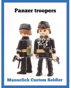 PLAYMOBIL CUSTOM WW2 SOLDADO MP40 PANZER TANQUISTA SEGUNDA GUERRA MUNDIAL GORRA - Picture 1 of 7