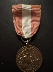 Vintage OX CART TRAIL Boy Scouts America Medallion BSA Uniform Badge Hike RARE - Picture 1 of 5