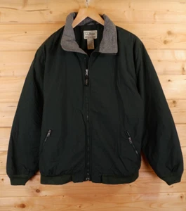 L.L. Bean Fleece Lined Bomber Waterproof Rain Jacket Windbreaker XL Tall Green - Picture 1 of 9