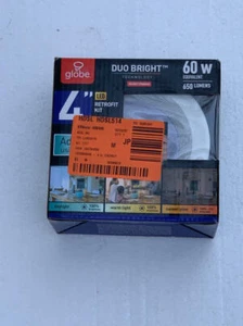 Globe 4 inch Integrated LED Recessed Baffle Trim with Duo Bright Technology.. - Picture 1 of 4