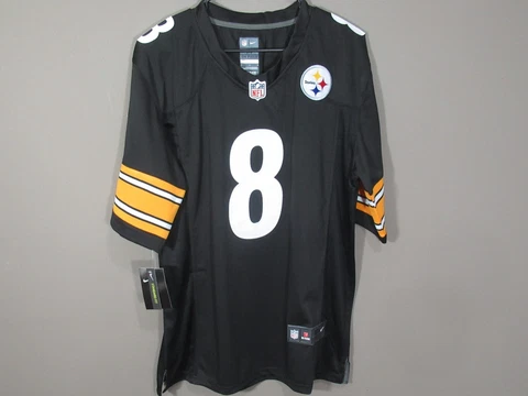 Kenny Pickett #8 Pittsburgh Steelers Men's onField Jersey Black Size Medium Cover
