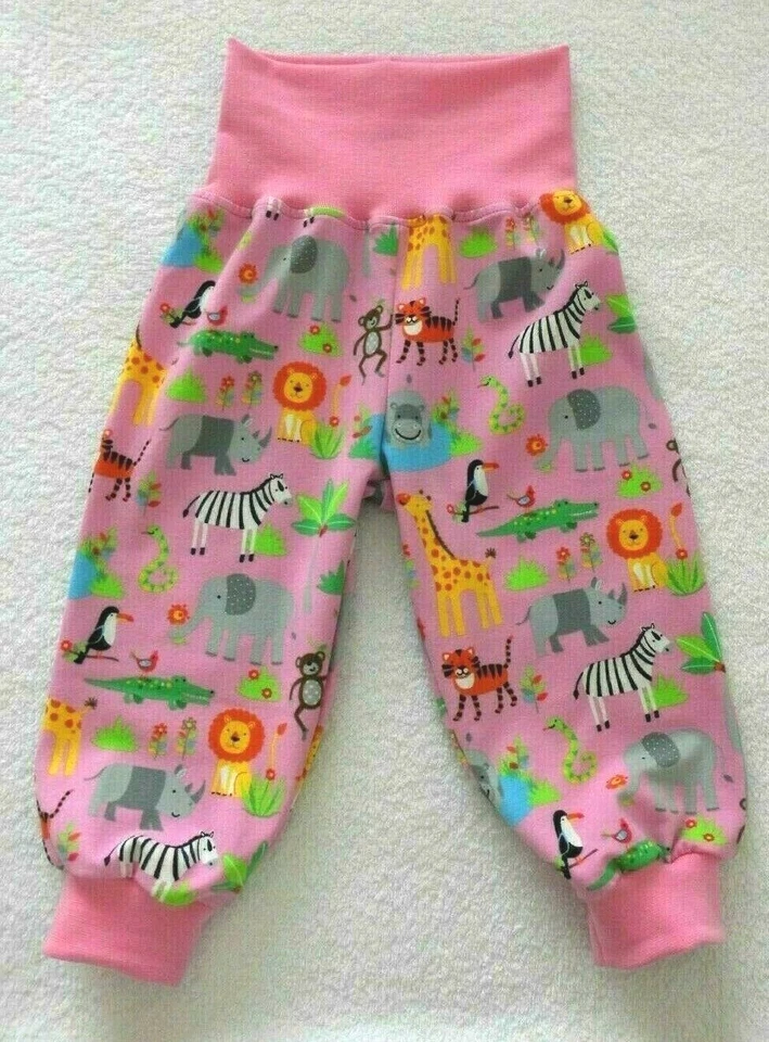 Pumphose ♥ Mitwachshose ♥ Zootiere ♥ Rosa ♥ handmade Gr. 62 - 158 - Bild 1 von 1