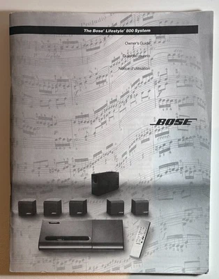 Sistema de música Bose Lifestyle 800 manual de guía del propietario Foto 1 de 2