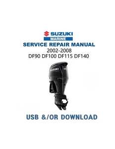Suzuki DF90 DF100 DF115 DF140 Manual de servicio | 2001-2009 | USB y/o enlace - Imagen 1 de 12