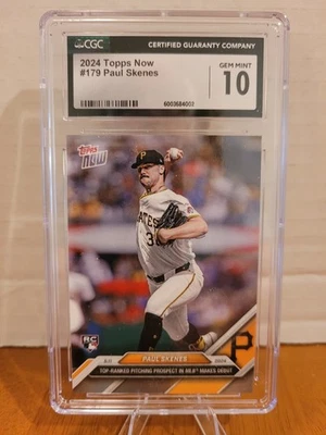 2024 Topps Now - Paul Skenes #179 (RC) - Image 1 of 2