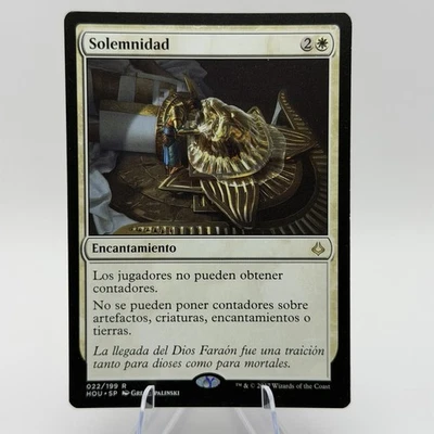 Magic MTG: Solemnidad (Solemnity) - Hour Of Devastation (HOU) #22 (NM) SPANISH - Image 1 of 2