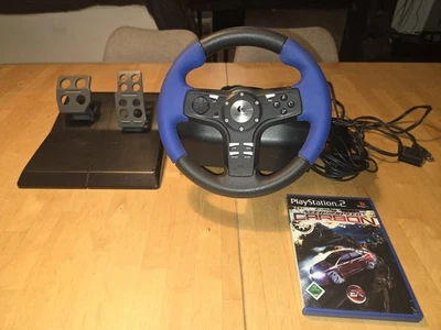 Logitech Driving Force EX Force Feedback Wheel & Pedals  PS2 - Bild 1 von 4