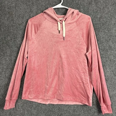 J.CREW 卫衣 连帽衫 女式 S 粉红色丝绒 Active 舒适 — 第 1/4 张图片