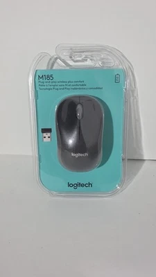 Logitech M185 Plug-And-Play Wireless Plus Comfort Mouse Sealed New - Image 1 of 2