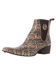 Jeffery West Men's Leather Chelsea Boots, Brown - Picture 1 of 9