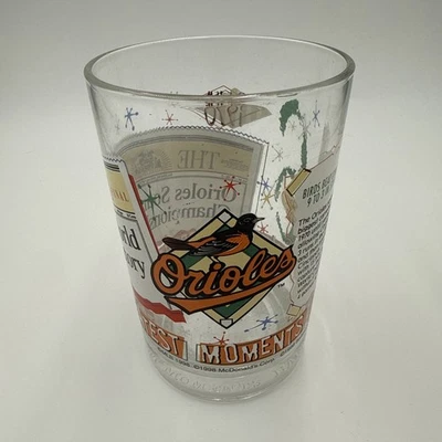 McDonald's Baltimore Orioles 1998 Greatest Moment Glass Baltimore Sun (naranja) Foto 1 de 4