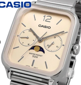 Orologio Uomo Casio Standard Fasi Lunari Analogico Quarzo MTP-M305D-9AV Senza Scatola Usato - Foto 1 di 6