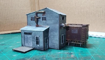 Fábrica de molinos de barras a escala Ho con carro de carga Western Pacific Stoarge Foto 1 de 4