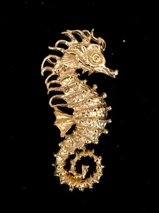 Bellissima spilla oro firmata JJ cavallo marino dettagli incredibili - Foto 1 di 4