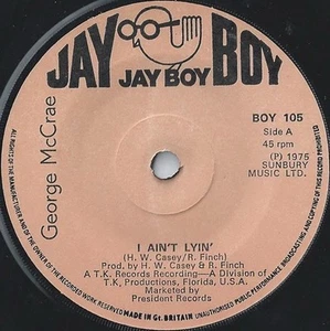 George McRae I Ain’t Lyin 7” VG Original Jay Boy Single 1975 - Picture 1 of 2