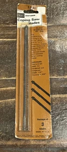 Vintage Sears Craftsman 9-3544 Coping Saw Blades Sealed Package of 3 - Picture 1 of 3