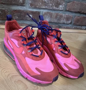 Nike Air Max 270 React Herren Lifestyle Schuhe, Mystic Red & Bright Crimson, Größe 9 - Bild 1 von 12