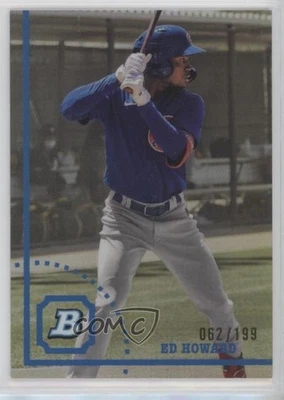 2022 Bowman Heritage Chrome Prospects Refractor 62/199 Ed Howard #BHPC-32 - Image 1 of 3