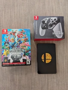 Juego de caja Super Smash Bros Ultimate edición especial con controlador profesional y Steelbook - Imagen 1 de 10