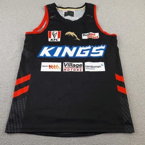 Redcliffe Dolphins Rugby Shirt Mens Large NRL Black Training Singlet Adult L - Picture 1 of 7