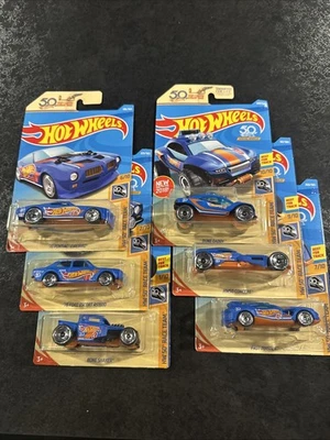 2018 Mattel Hot Wheels 50th Anniversary HW 50 Race Team Car Set of 6 - Image 1 of 3