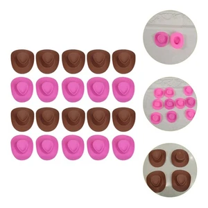 20 Pcs Mini Cowboy Hat Toys Miniature Stuff Accessories for Dolls Hats - Imagen 1 de 10