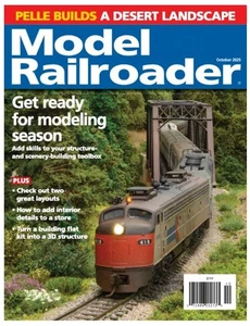 Model Railroader Magazine October 2025 Get Ready for Modeling Season Layout Tips - Picture 1 of 7