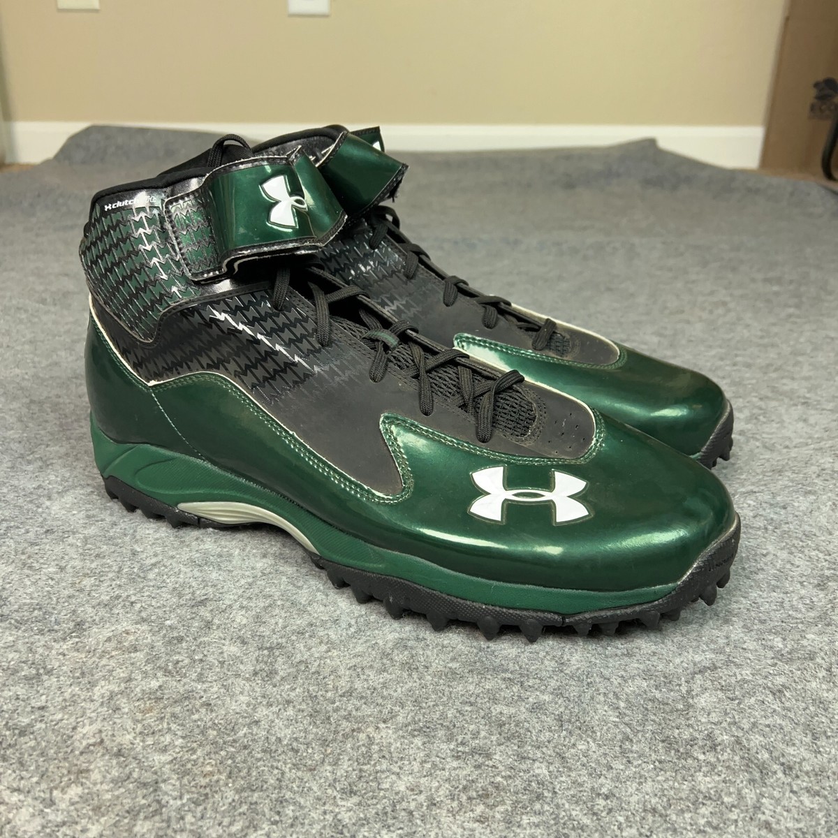 Crampons Under Armour Fran RM 2.0 – Bleu/blanc – Taille US 7.5 (homme) – Football/baseball