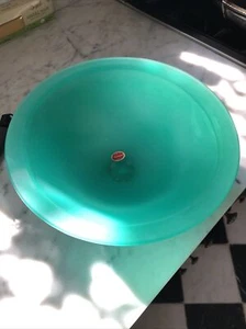 murano glass bowl made in italy turqouise matte satin, NWT - Picture 1 of 12